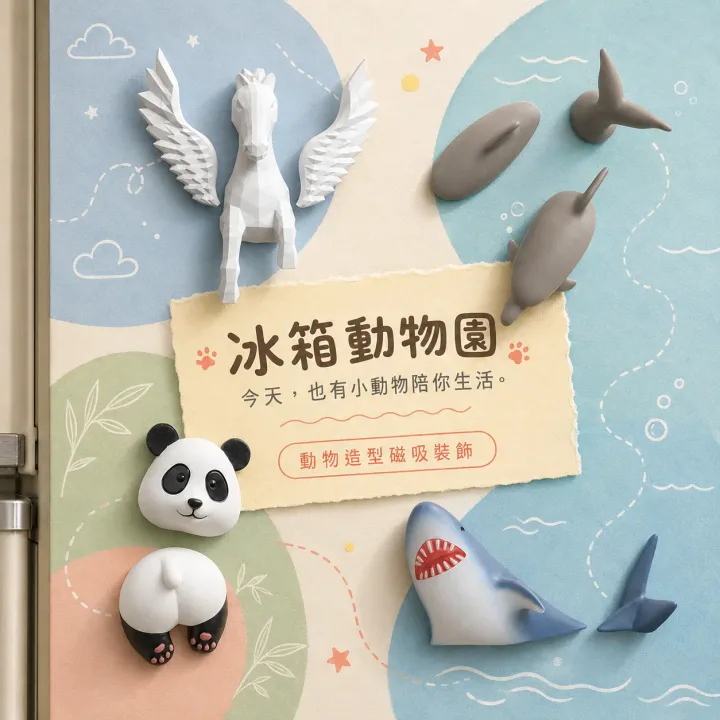 動物造型 磁吸冰箱貼抽賞套組商品圖