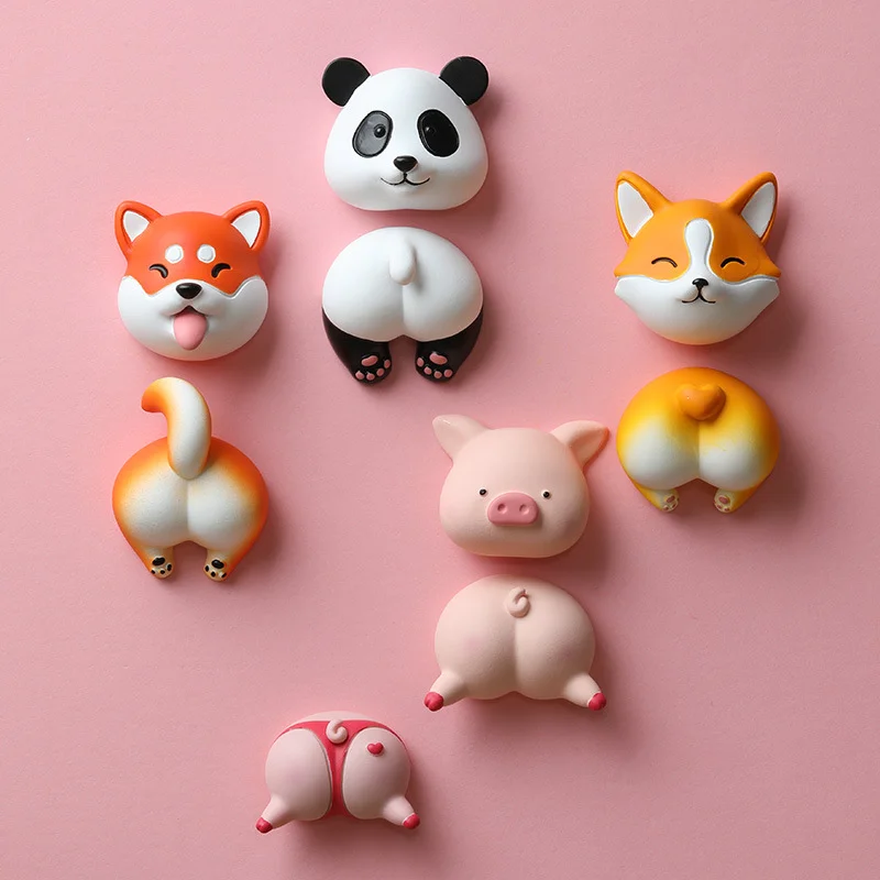 動物造型磁吸冰箱貼的原始款式展示